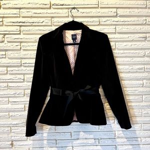 Velvet Gap blazer with ribbon tie